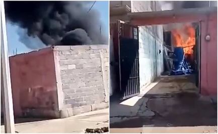 Se incendia taller donde fabricaban pañales en Ecatepec