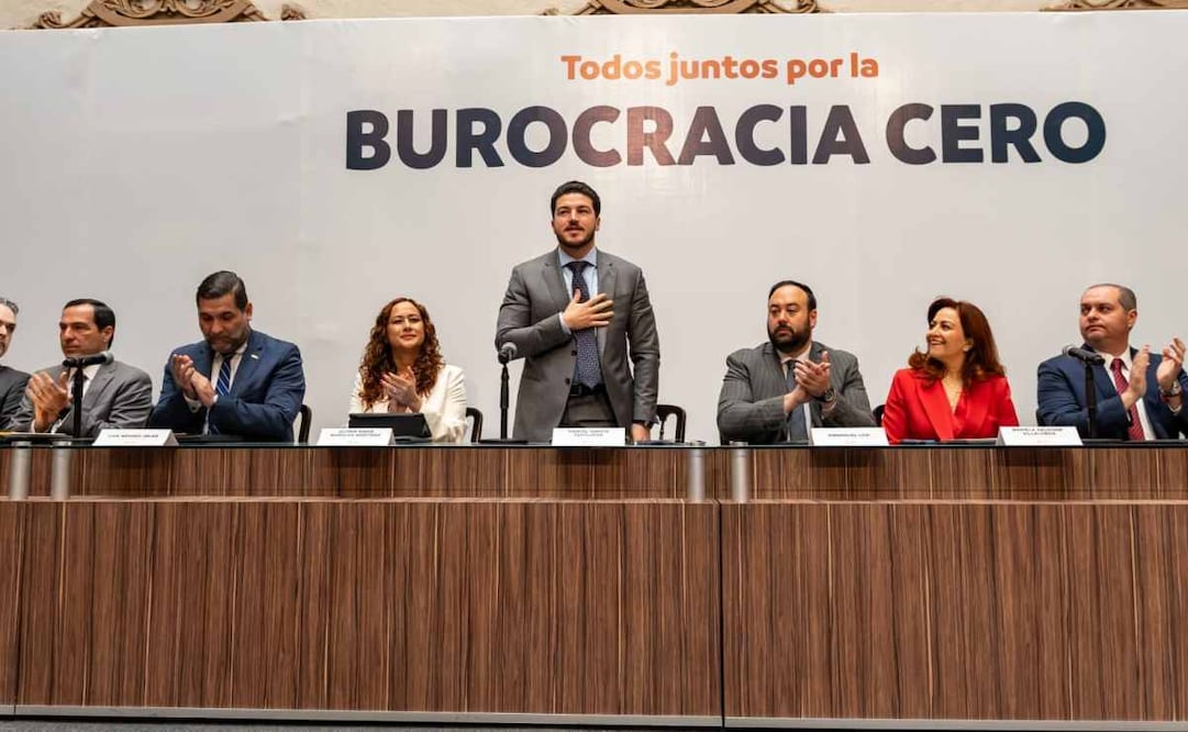 Gobierno de Nuevo León y cámaras empresariales firman “Burocracia CERO”. Foto: Especial