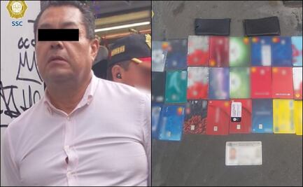 Cae sujeto en posesión de 24 tarjetas bancarias en la colonia Centro; acumula 3 ingresos penitenciarios