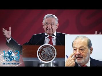 Revela AMLO que comió con Carlos Slim, pero no coinciden en varios temas