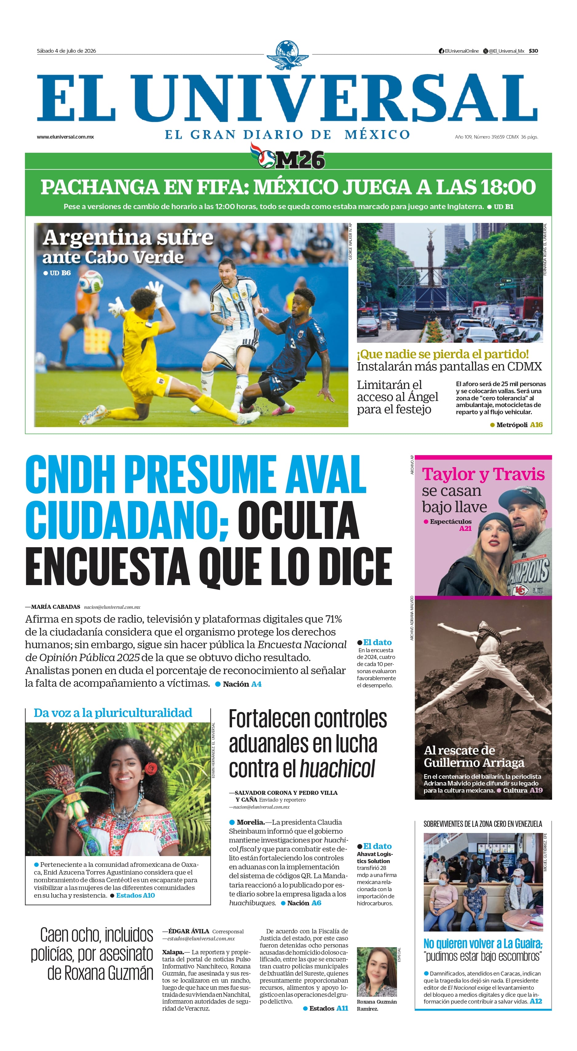 Portada impresa