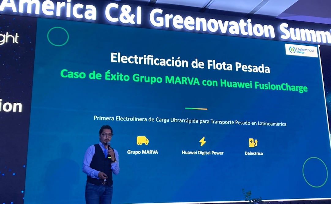 Julio Hernandez, director de Delectrico de Grupo Marva durante el Latin America C&I Greenovation Summit 2025. Foto: Samantha Godínez - EL UNIVERSAL