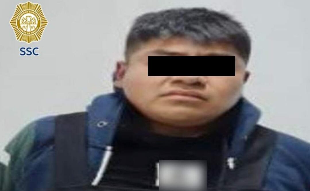 El hombre de 27 años, fue detenido con dosis de presunta droga en la Central de Abasto ubicada en la alcaldía Iztapalapa de la CDMX (21/02/2025). Foto: Especial