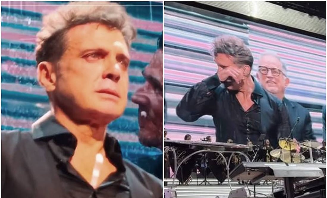 Luis Miguel llora en Chile, al final de su concierto número 20 de su gira.