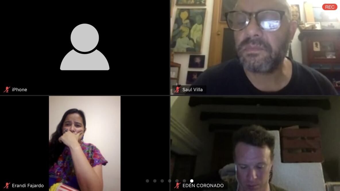 FOTO: captura de pantalla de la reunión virtual
