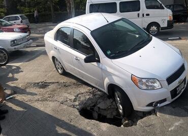 Delegado dice que socavón en Cuajimalpa fue provocado
