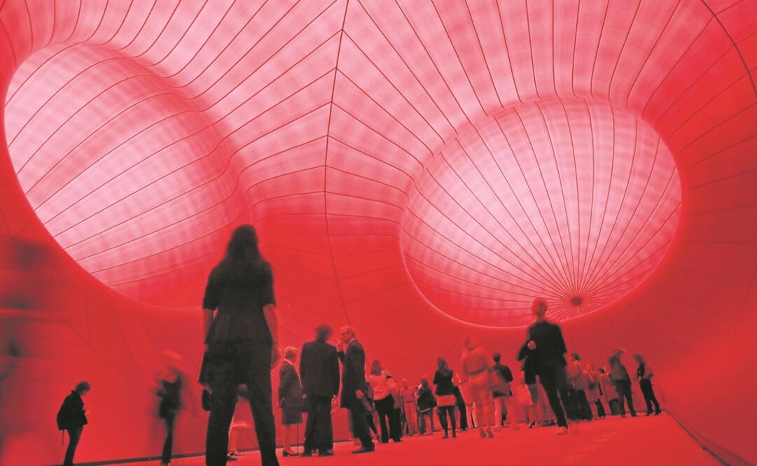 Pieza de Anish Kapoor. Foto: AP/Remy de la Mauviniere