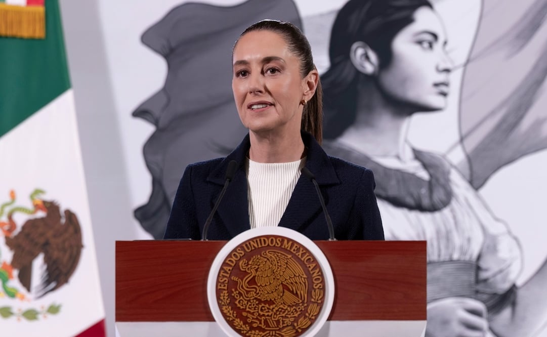 “Se va a pagar una parte ahora en diciembre, otra parte en enero", dijo Claudia Sheinbaum. Foto: Presidencia