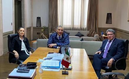 “Fue una reunión fructífera", dice Sheinbaum tras reunirse con Monreal y Augusto López