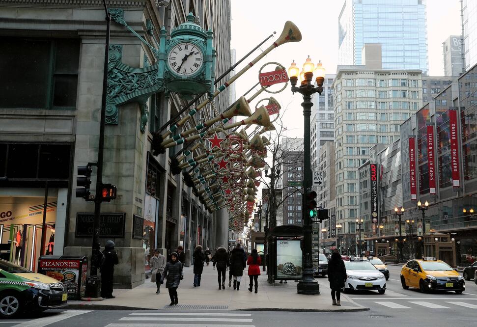 En la imagen se ve una calle en el centro de Chicago, en Estados Unidos. Archivo / Xinhua