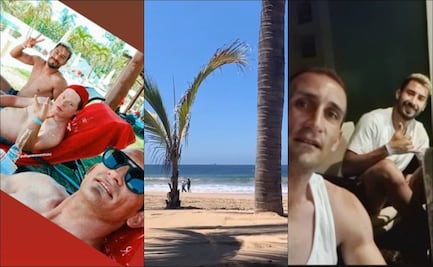 Jugadores del Atlético Morelia festejan pase a semifinales en la playa, fuera del protocolos