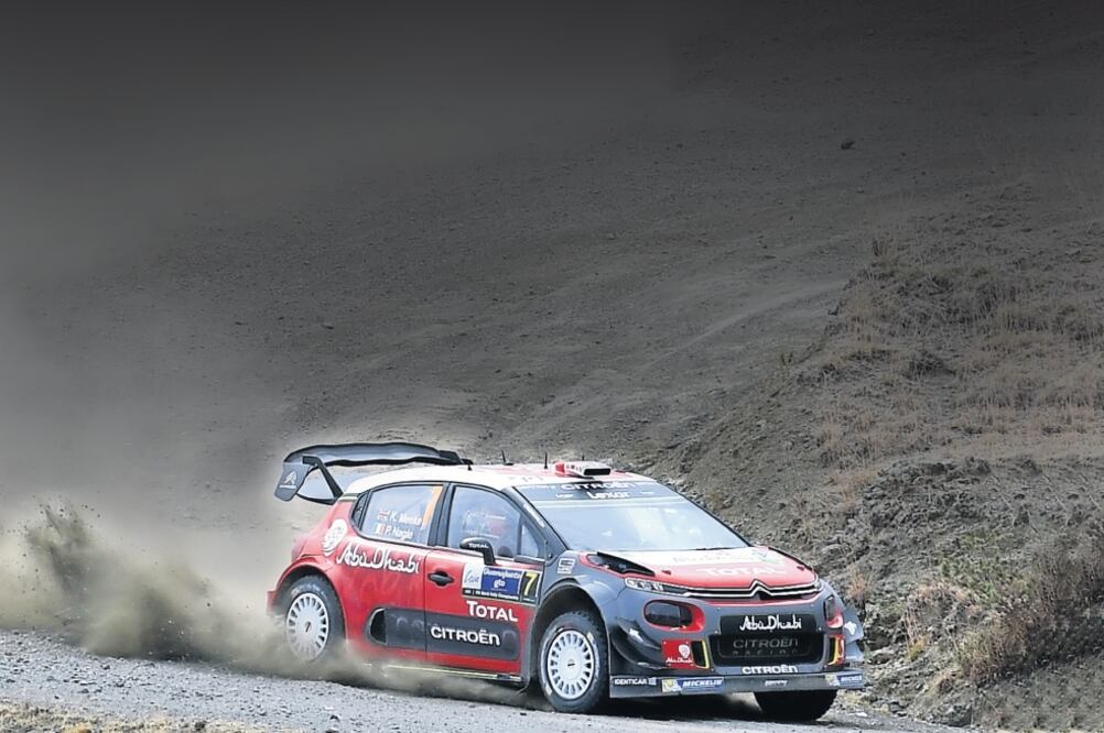 Kris Meeke lució en la etapa tres. (AFP)