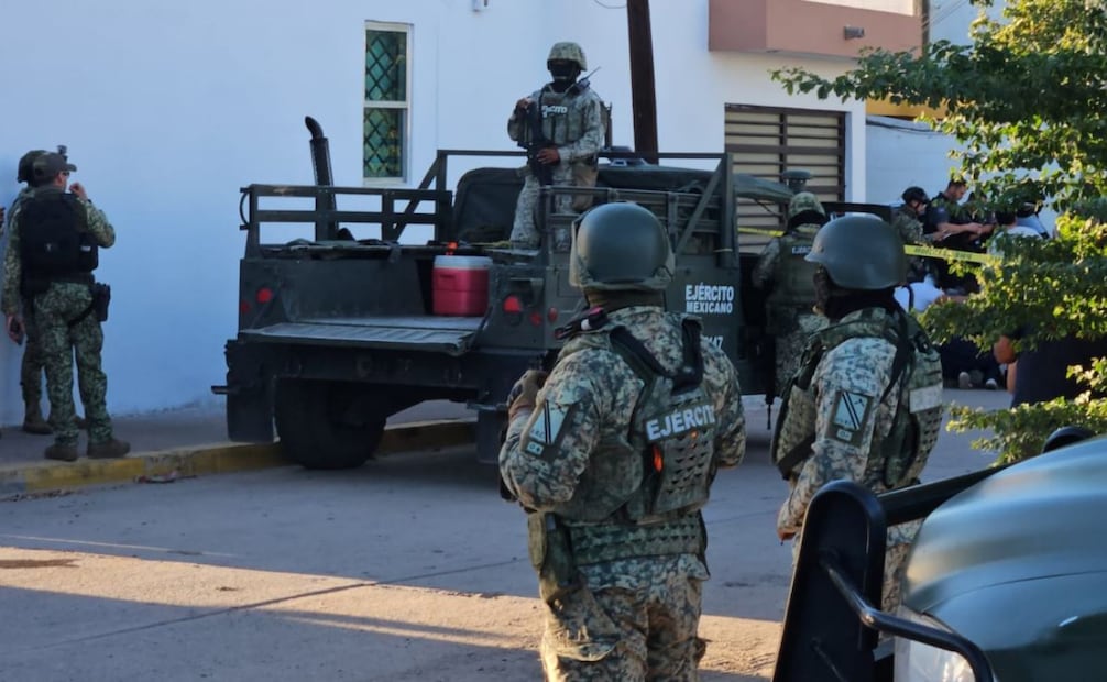 Elementos del Ejército resguardó la zona del incidente  (25/01/2026). Foto: Especial