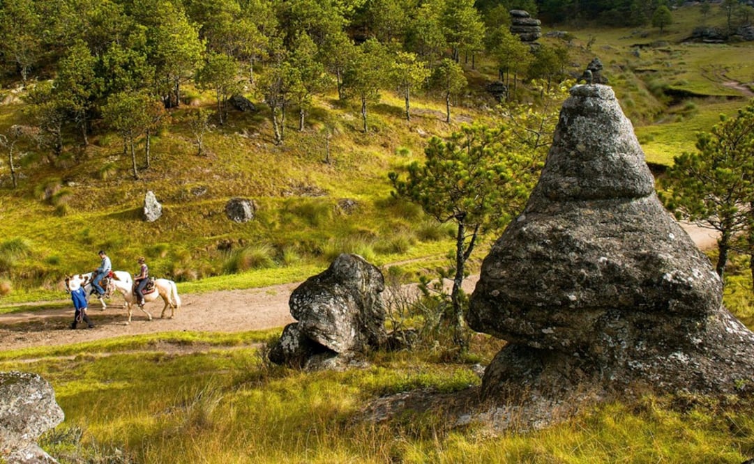 Valle de las Piedras Encimadas, en Zacatlán de las Manzanas. (Foto: Cortesía)