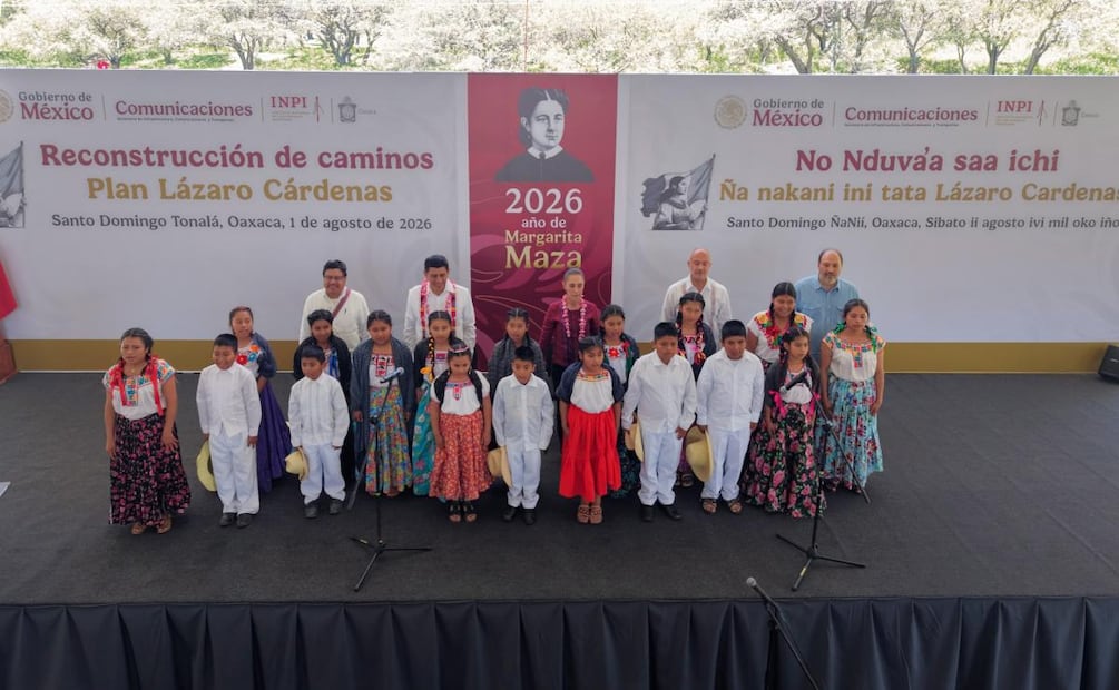 Presidenta Claudia Sheinbaum encabeza el Plan Lázaro Cárdenas en Oaxaca (01/07/2026). Foto: Especial