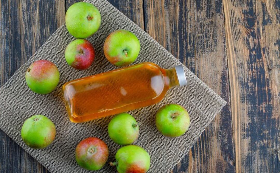 El vinagre de manzana como remedio natural. Fuente:Freepik.