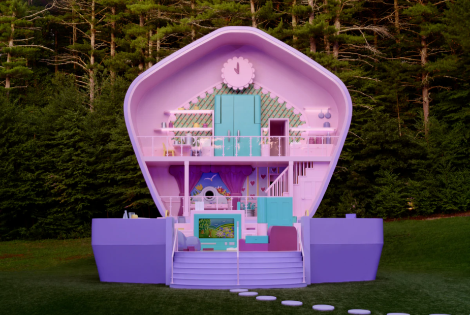 Casa de Polly Pocket. Foto: Airbnb / Mattel