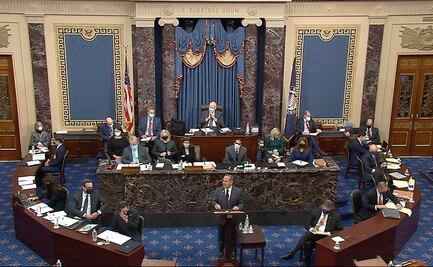 Del barullo a la estupefacción: muestran video del asalto al Capitolio en primer día del juicio a Trump