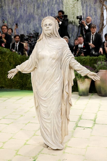 La modelo Heidi Klum no acertó en esta ocasión. Foto: AFP