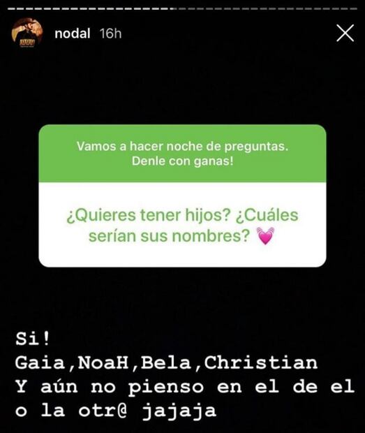 A Christian Nodal le gustaría casarse con Belinda 