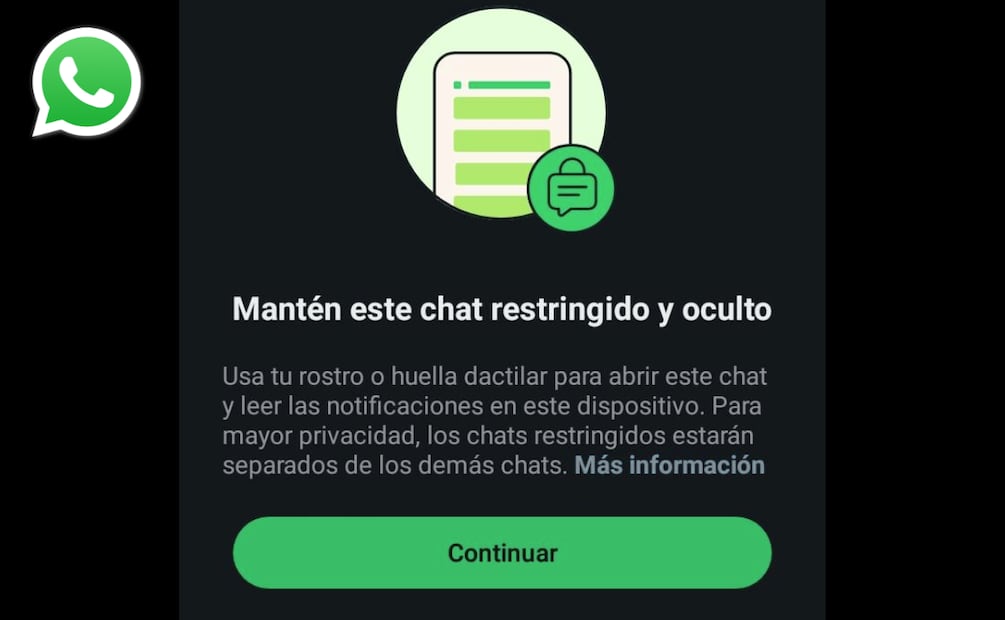 Puedes restringir todos los chats de WhatsApp que quieras, ya que no hay un límite establecido. Foto: Captura de pantalla