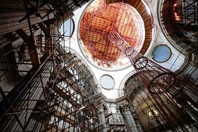 Restitución de cúpula, el nuevo reto en la restauración de la Parroquia de Nuestra Señora de Los Ángeles