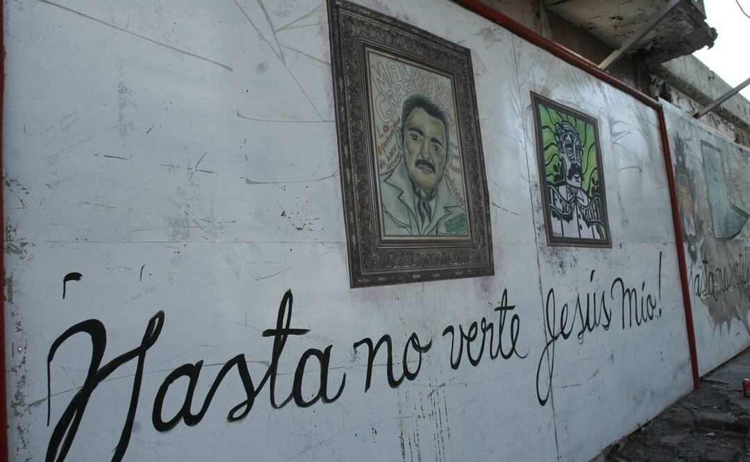 Mural Jesús Malverde en Culiacán, Sinaloa. / Foto: Arturo Tolosa EL UNIVERSAL
