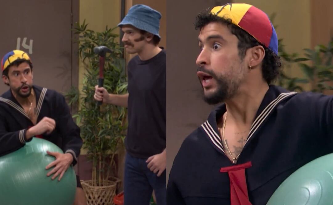 "El chavo del 8" fue llevado a la Gran Manzana y Bad Bunny interpretó a "Quico", encarnado originalmente por el actor Carlos Villagrán. Foto: Vía X SNL.