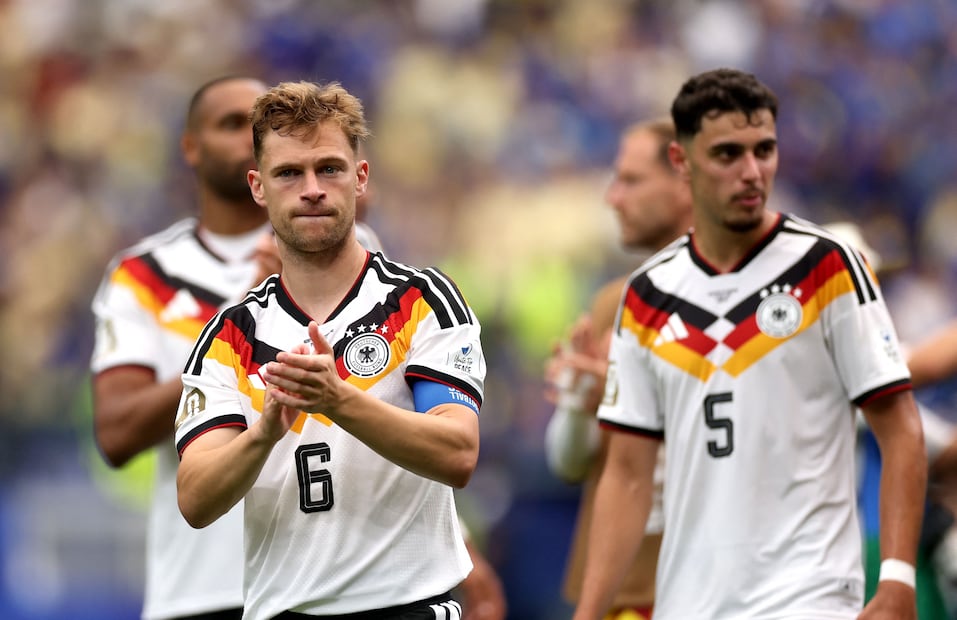 Selección de Alemania en festejo de gol, tras propinarle una goleada a Curazao en el Grupo E del Mundial 2026 - Foto: AFP