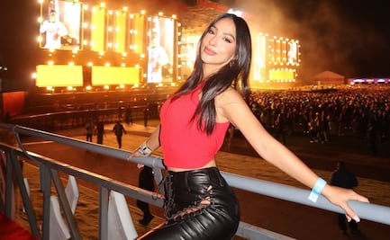 María Chacón brilla con sus outfits en festival de reguetón