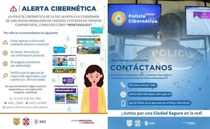 Estas son las recomendaciones de la SSC para prevenir estafas por montaviajes