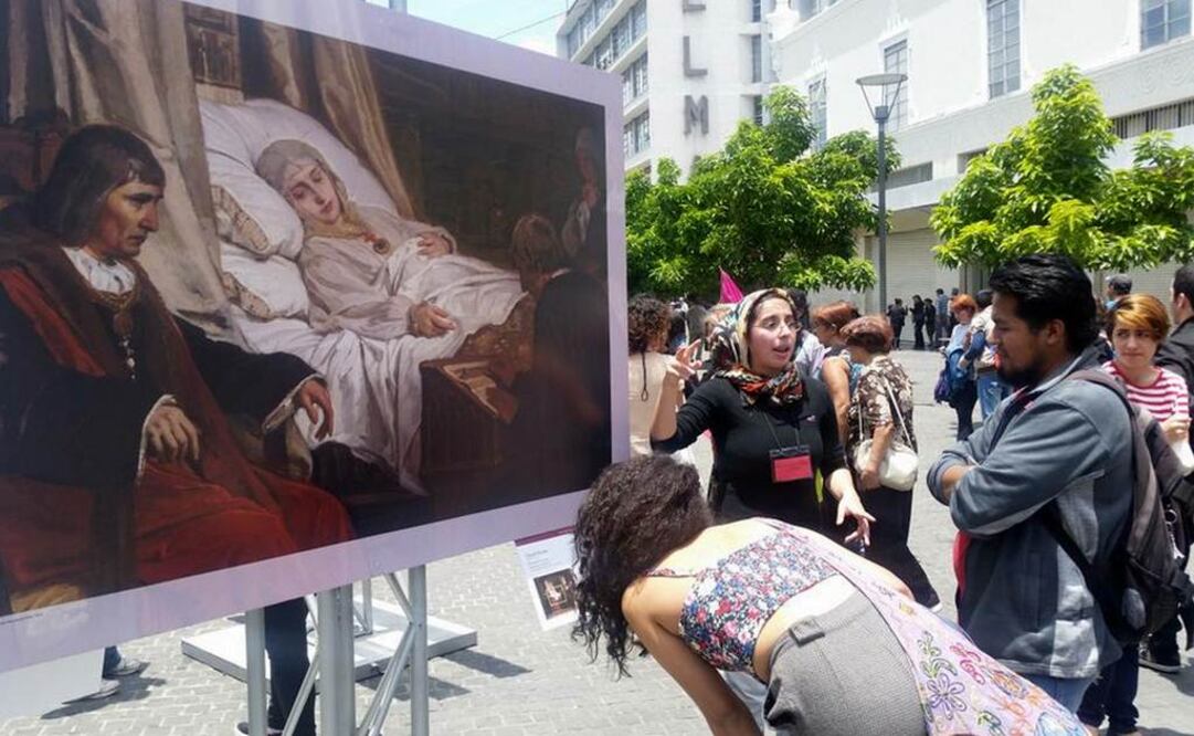 Se trata de las 53 obras más representativas del Museo del Prado materializadas en reproducciones fotográficas. (FOTO: tomada de Twitter @EmbajadaEspGTA)