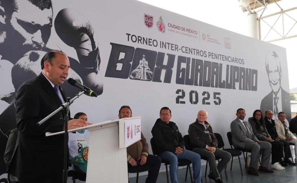 Centro penitenciario Santa Martha Acatitla realiza 13° torneo Intercentros Penitenciarios de Box Guadalupano 2025.
Foto: Especial.