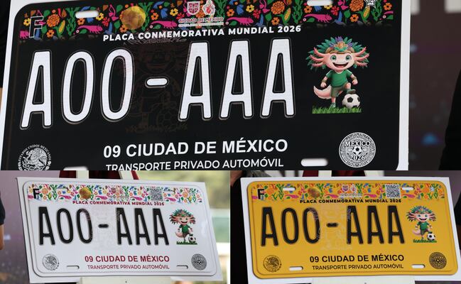 ¿Cuándo entregarán las placas conmemorativas del Mundial 2026 para autos de CDMX?