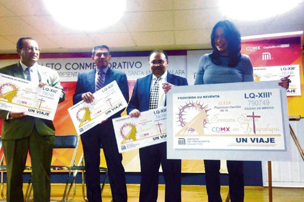 Imagen. Dione Anguiano informó que la figura que se imprimió en el pase fue elaborada por el pintor Francisco Cárdenas (CORTESÍA)