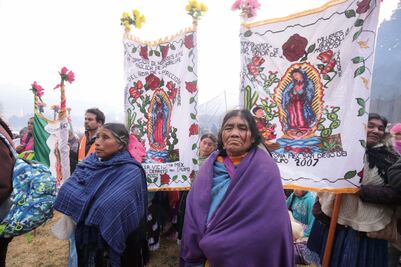 La fe los impulsa para ver a la Virgen de Guadalupe