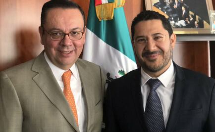 Batres recibe a Germán Martínez en el Senado