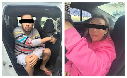 Detienen a pareja que trasladaba 70 kilos de posible marihuana en auto en Tlalnepantla 