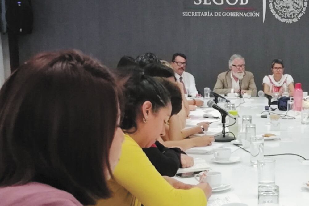 Avance. Alejandro Encinas informó que en la reunión con familares de desaparecidos se avanzó en la ruta del sistema de búsqueda (TOMADA DE TWITTER)