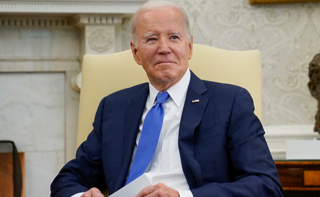 El presidente Joe Biden en la Oficina Oval de la Casa Blanca. Foto: AP