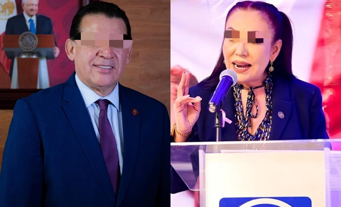 Exalcalde de La Paz, Baja California Sur, Rubén Muñóz Álvarez y la excontralora estatal, Sonia Murillo Manríquez (08/07/2025). Foto: Especial