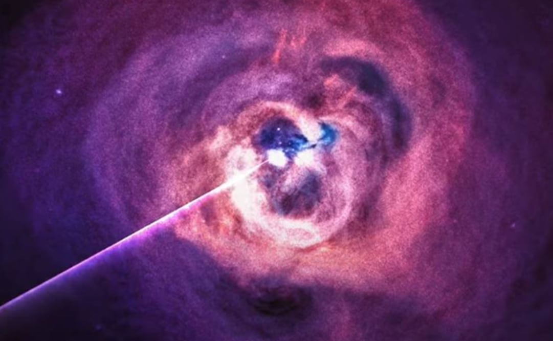 Imagen ilustrativa de un agujero negro en el cúmulo de Perseo. Foto: NASA'S MARSHALL SPACE FLIGHT CENTER