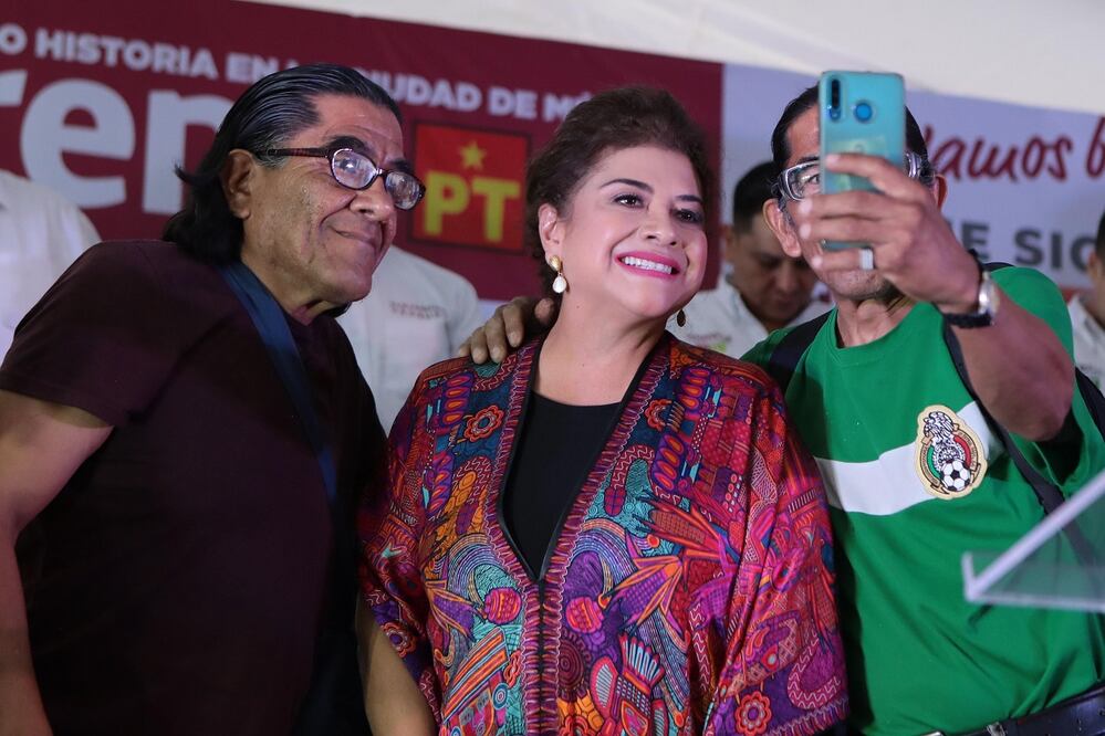 Clara Brugada con liderazgos panistas que se suman a su campaña. Foto especial