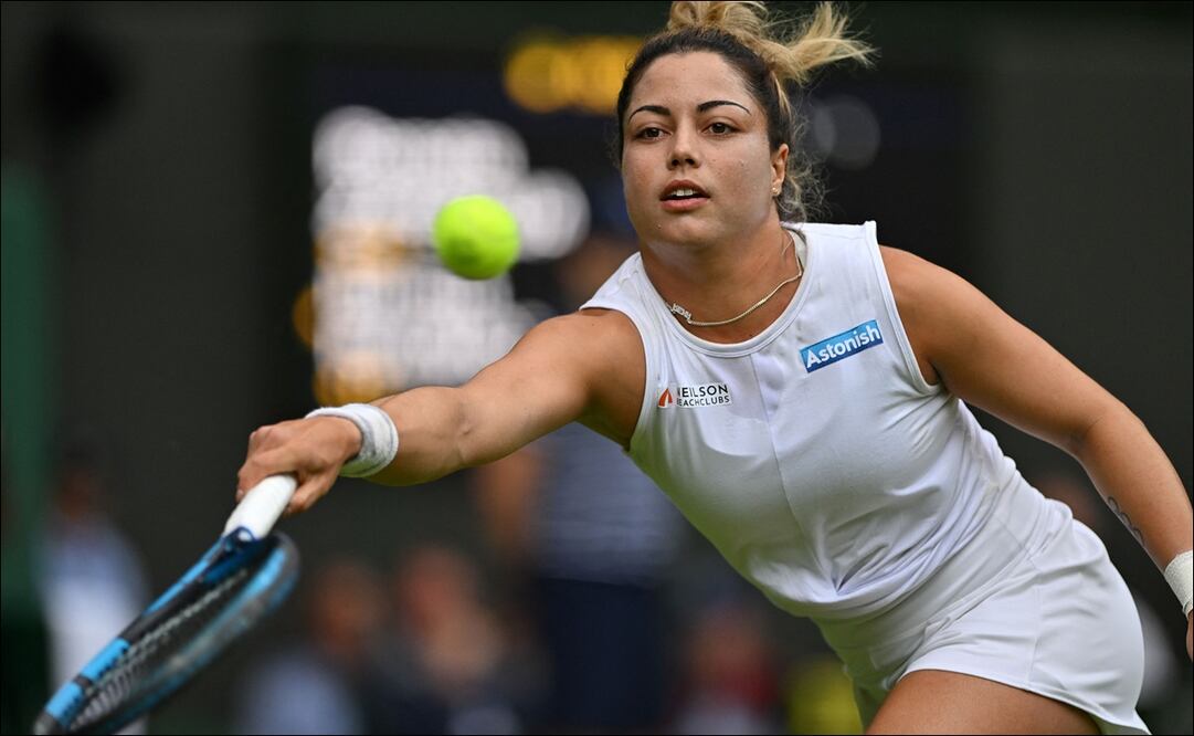 Renata Zarazúa hizo historia en Wimbledon - Foto: AFP