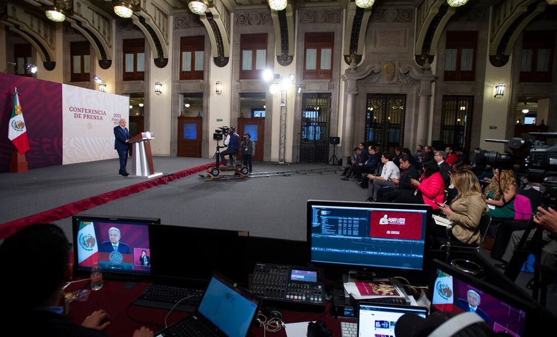 La mañanera de AMLO, 28 de abril. Foto: Presidencia