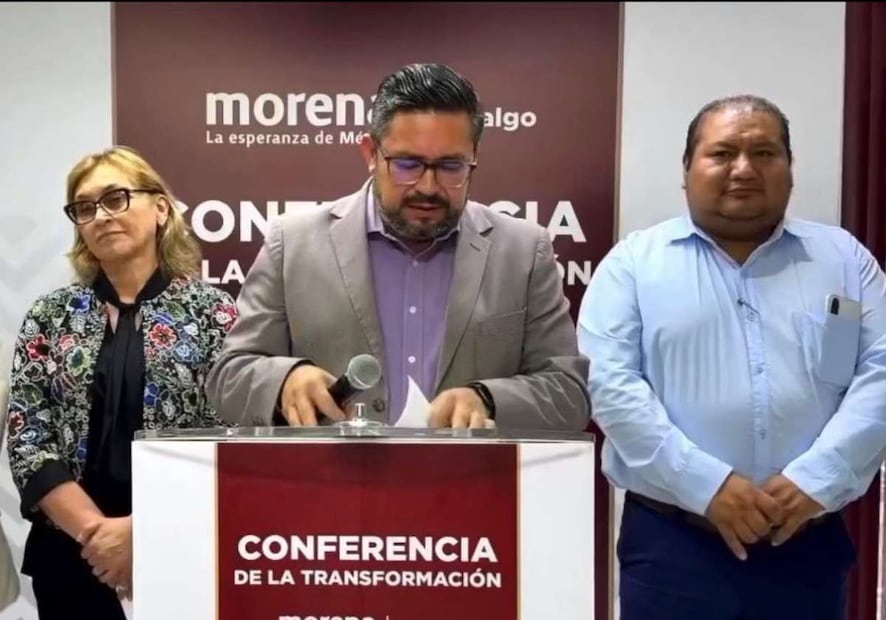 Marco Antonio Rico Mercado también defendió y respaldó a la senadora Simey Olvera. Foto: Especial