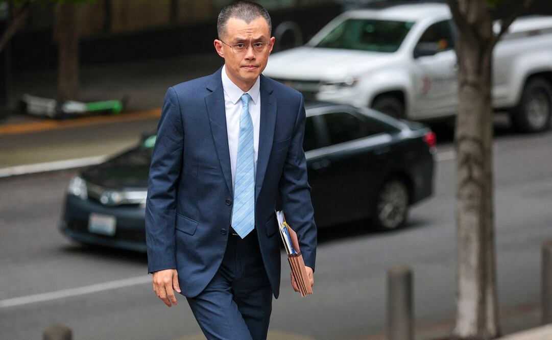 El multimillonario Changpeng Zhao, fundador de la plataforma de criptomonedas Binance, fue condenado este martes a cuatro meses de prisión en Estados Unidos por lavado de dinero. Foto: AFP