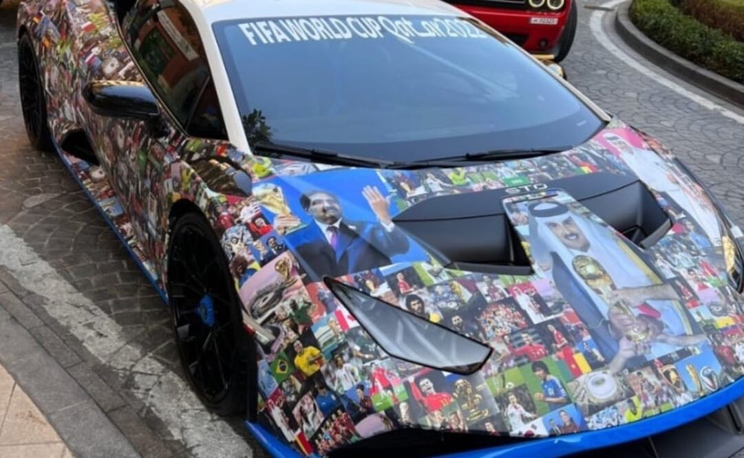 El Lamborghini del mundial es propiedad de un hombre qatarí. Imagen: Instagram @luisitocomunica