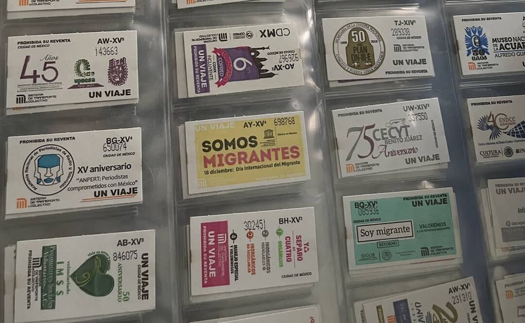 El coleccionista compartió sus 10 boletos del metro favoritos. Foto: X. @DonMezcal