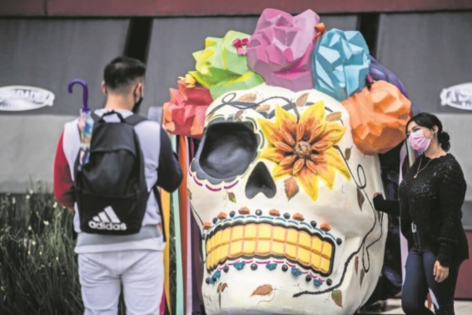 Frida Kahlo, en festejos del Día de Muertos